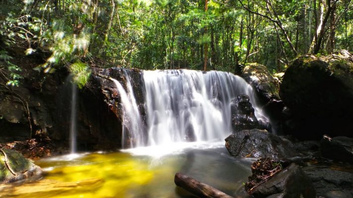 Suoi Tranh Waterfall has to its own a very gentle beauty